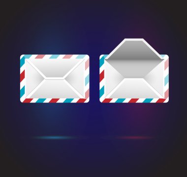 Vector mail icons. Vector illustration. clipart