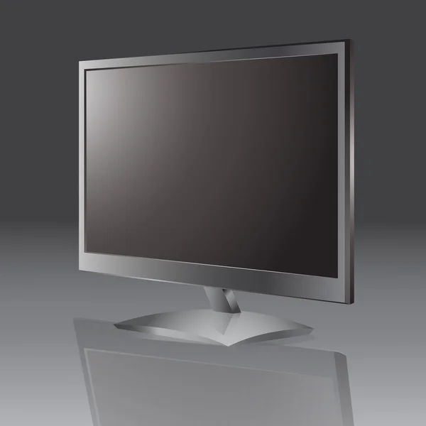 Vector Lcd Monitor Televisión — Vector de stock