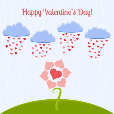 Vector card for Valentine's day. clipart