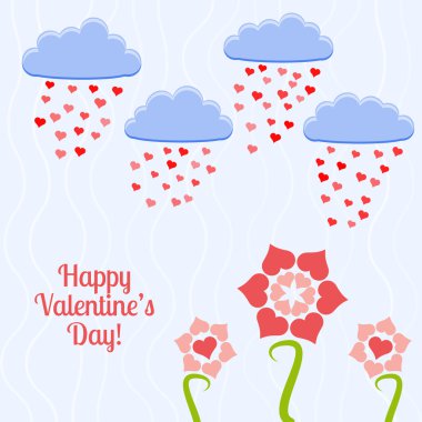 Vector card for Valentine's day. clipart