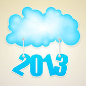 vektorové mrak s počtem od nového roku 2013.