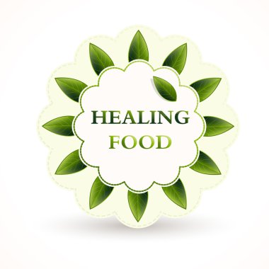 Vector icon for healing food. clipart