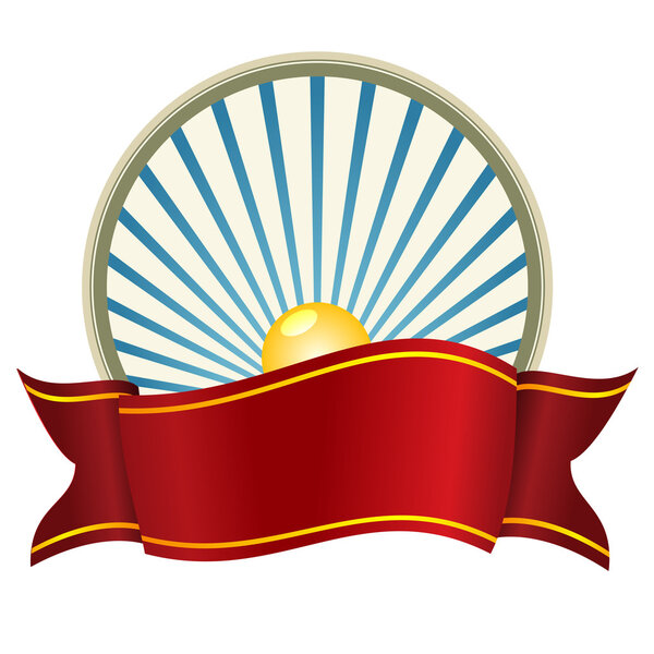 Векторный фон с красной лентой
.