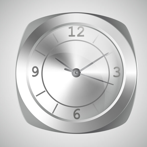 Wall clock. Vector illustration.