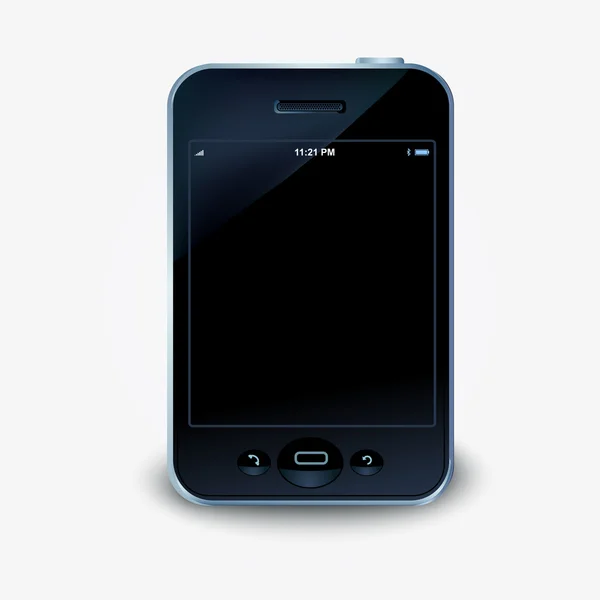 Illustrazione Vettoriale Uno Smartphone Touch Screen — Vettoriale Stock