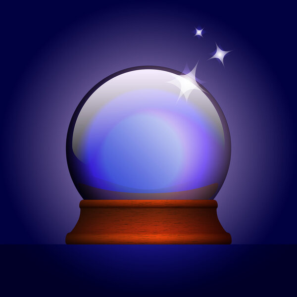 Vector illustration of magic ball.