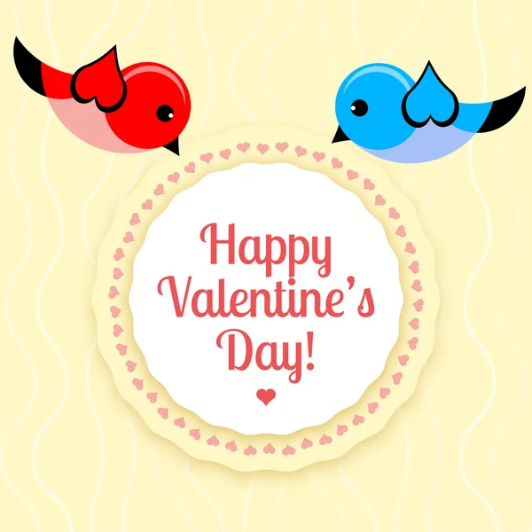 Vector Card Valentine Day — Stock Vector
