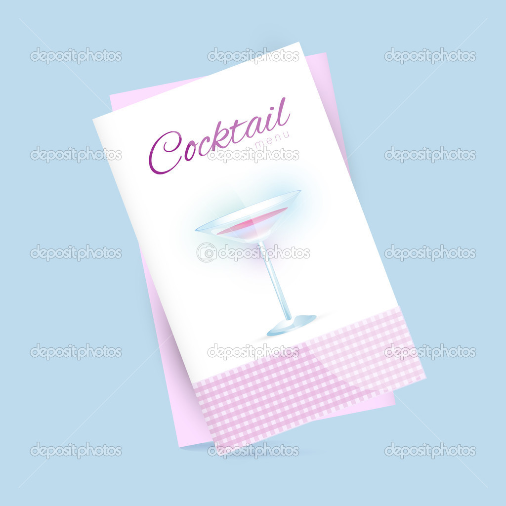 Cocktail menu. vector illustration.