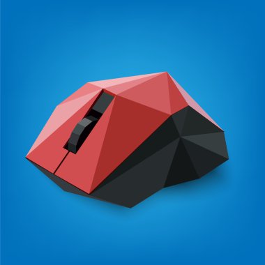 Vector abstract computer mouse. clipart