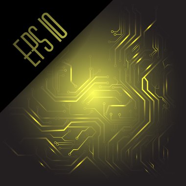 Circuit board. Vector background clipart