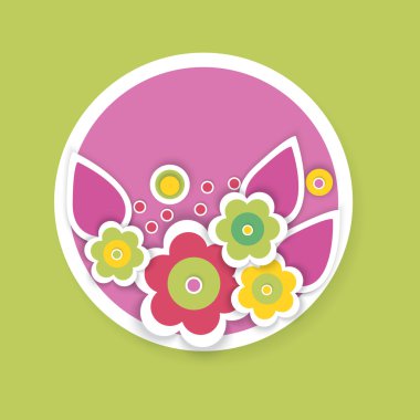 Vector floral arka plan tasarımı