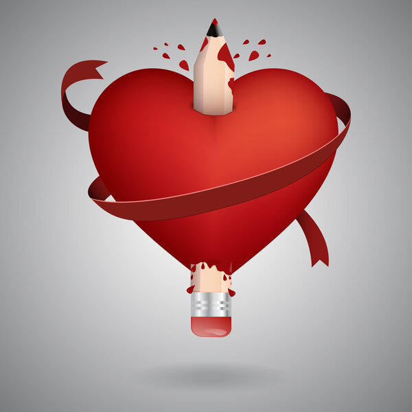 Вектор валентинки. Векторная иллюстрация
.