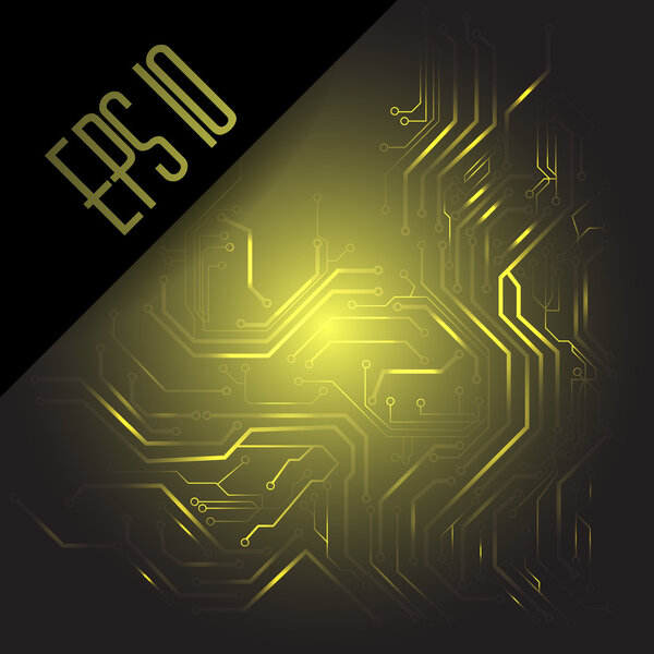 Circuit board. Vector background