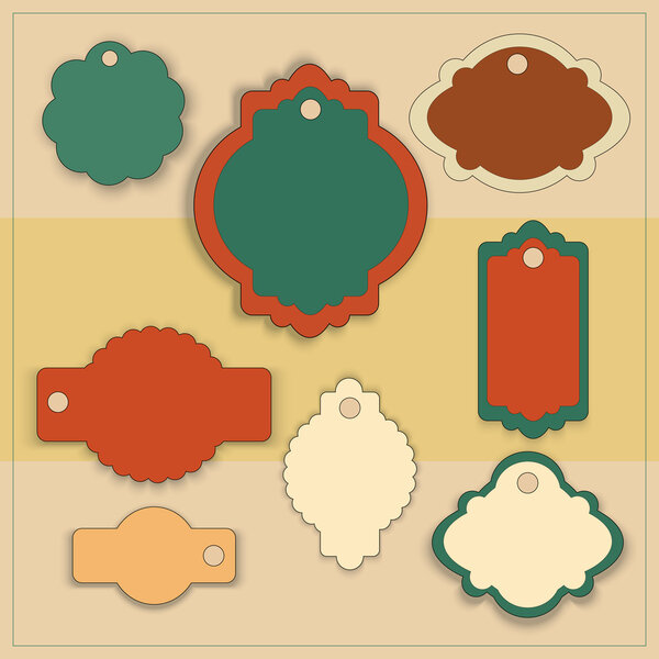 Векторный набор меток
.