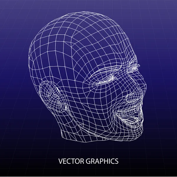 Vector Model Van Gezicht — Stockvector