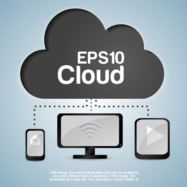 Векторное облако социальной сети
.