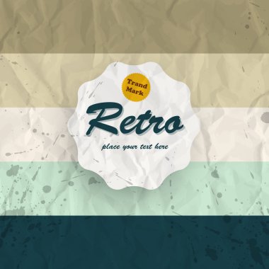 Vector retro colorful background. clipart