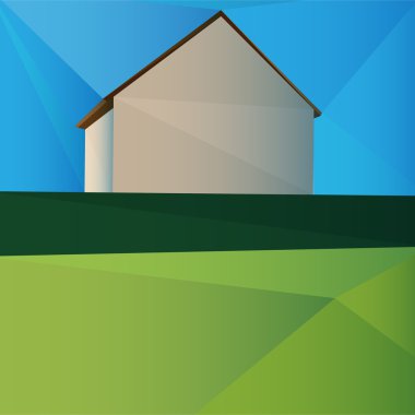 Vector illustration of a house. clipart