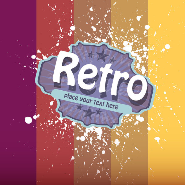 Vector retro colorful background.