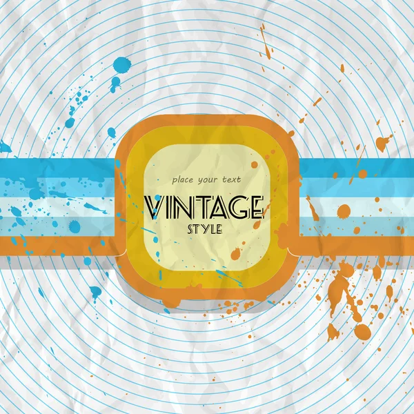 Vector Vintage Background Vector Illustration — Stock Vector