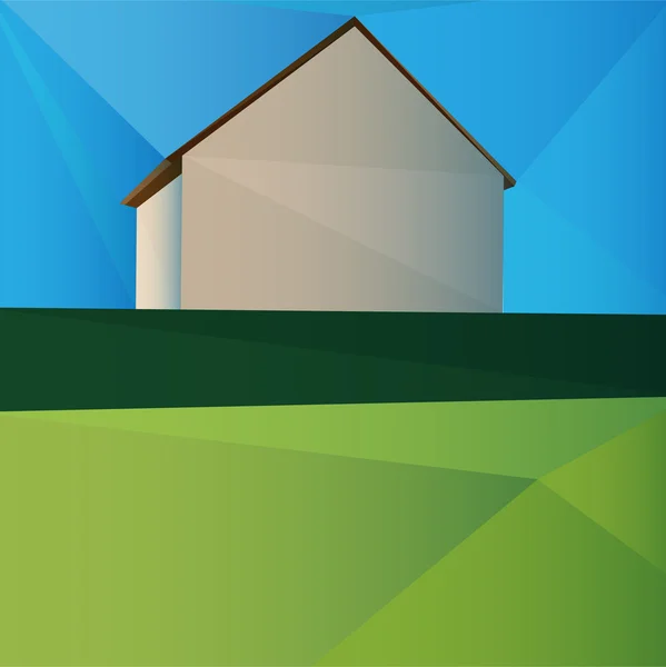 Vektorillustration Eines Hauses — Stockvektor