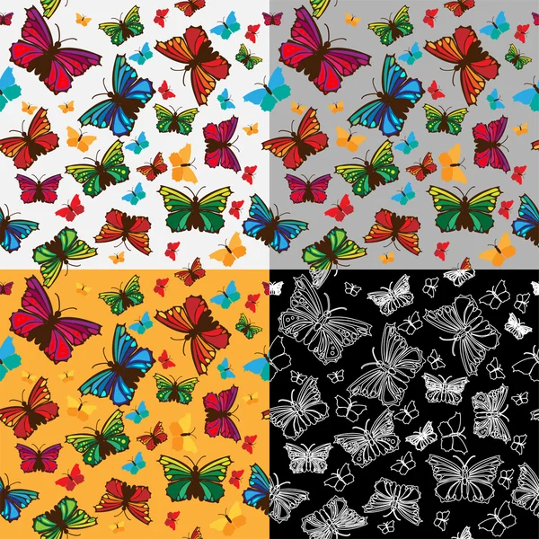 Vector Background Butterflies — Stock Vector