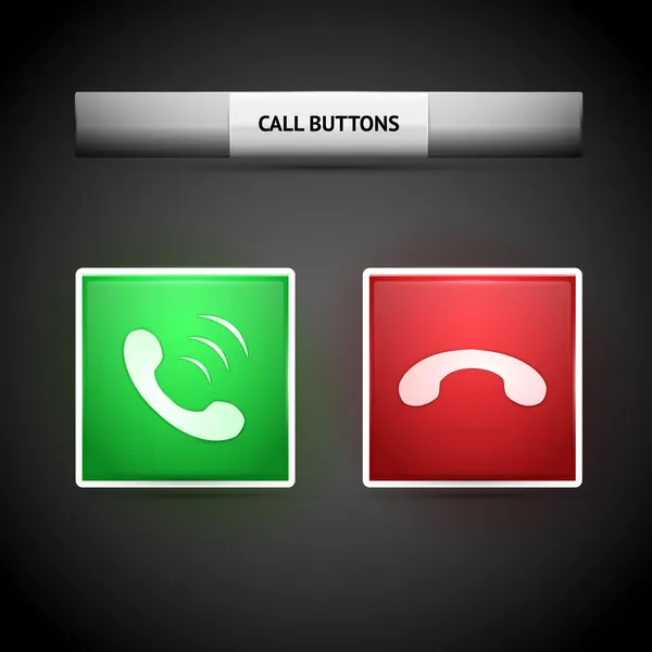 Vector Call Web Buttons — Stock Vector