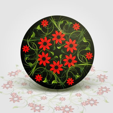 Vector floral arka plan tasarımı