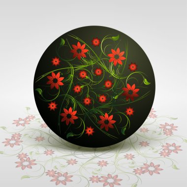 Vector floral arka plan tasarımı