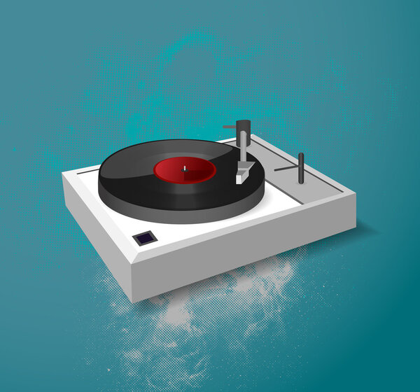 Vector illustration of a dj-mixer.