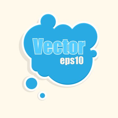 Vector bubble background. Vector illustration. clipart