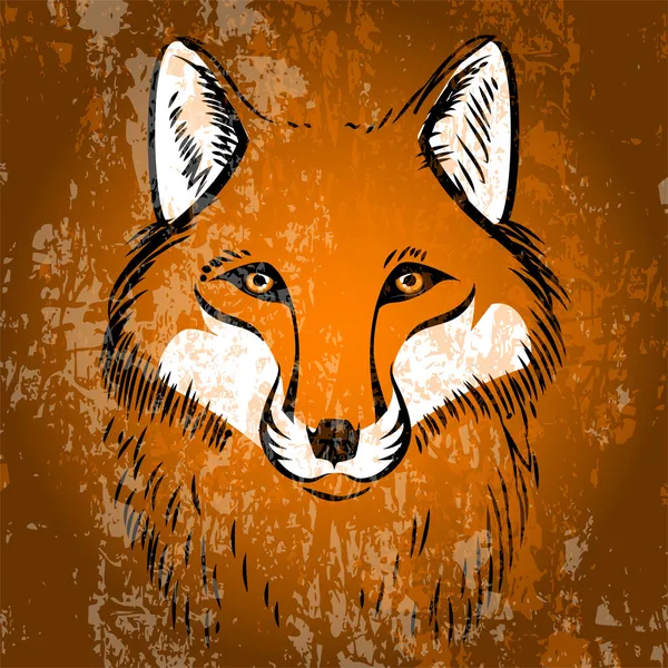 Κόκκινη Αλεπού Εικονογράφηση Διανύσματος — Διανυσματικό Αρχείο