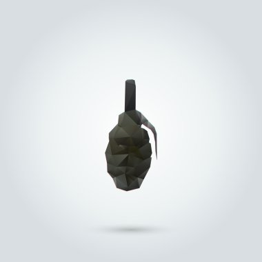 Abstract manual grenade. Vector illustration clipart