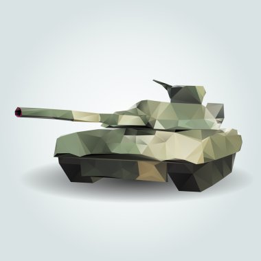 Abstract tank. Vector illustration. clipart