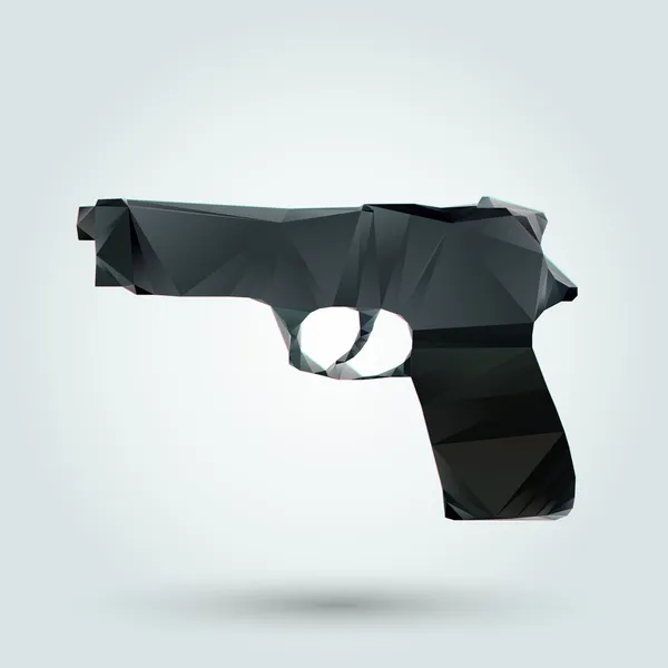 Pistola Abstracta Ilustración Vectorial — Vector de stock