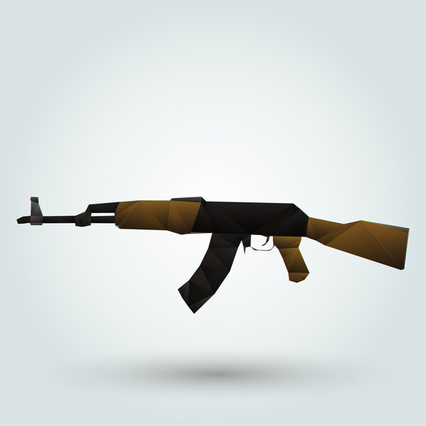 Kalashnikov Automatic Rifle Vector Illustration Royalty Free Stock Illustrations