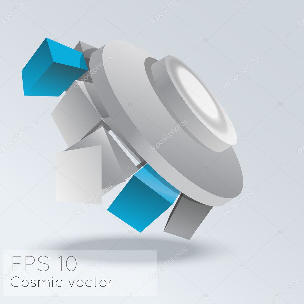 Vector abstract cosmic background.
