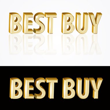 Best buy sign. Vector illustration. clipart