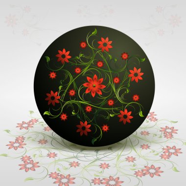 Vector floral arka plan tasarımı