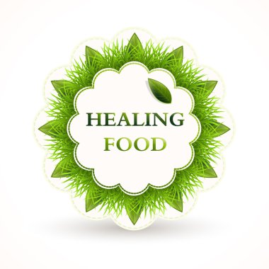 Vector icon for healing food. clipart