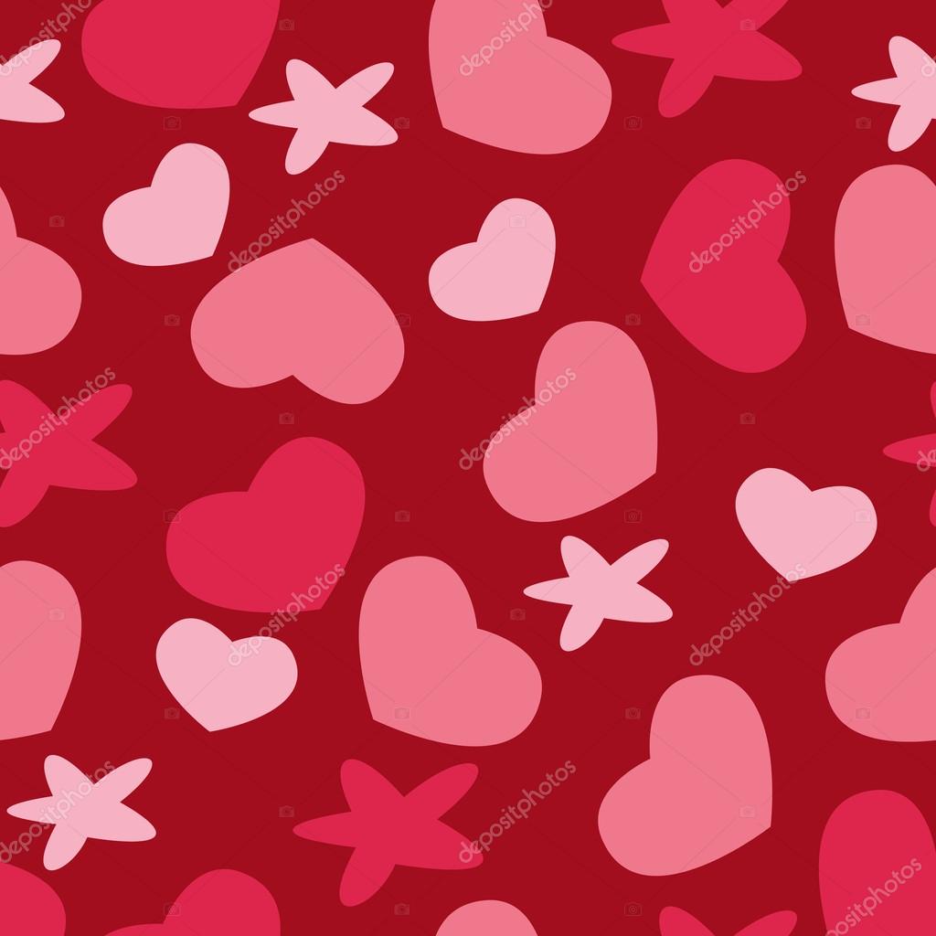 Valentine's day background with hearts.