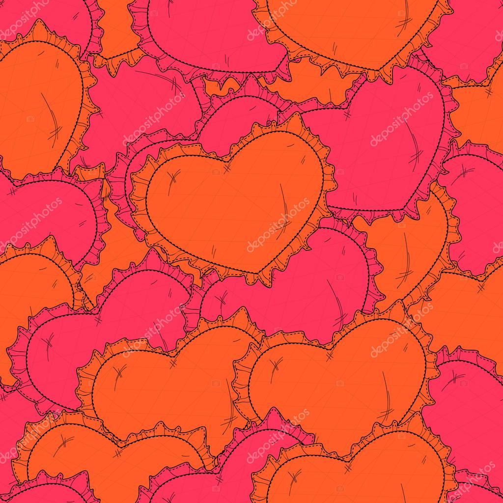 Valentine's day background with hearts.