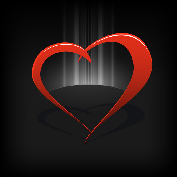Vector background with heart.