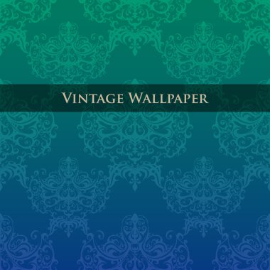 Vector vintage wallpaper. Vector illustration. clipart