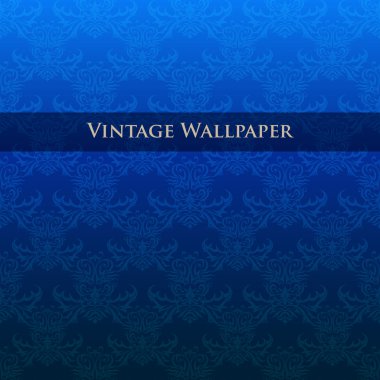 Vector vintage wallpaper. Vector illustration. clipart