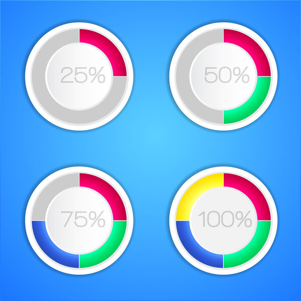 процент векторной иллюстрации. Векторная иллюстрация
.