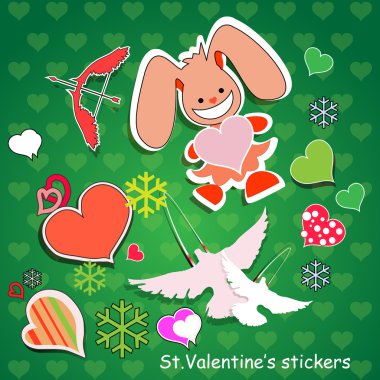 Vector background for Valentine's day. clipart