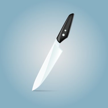 Vector illustration of a knife. clipart