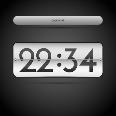 Countdown ounter. Vector illustration.  clipart