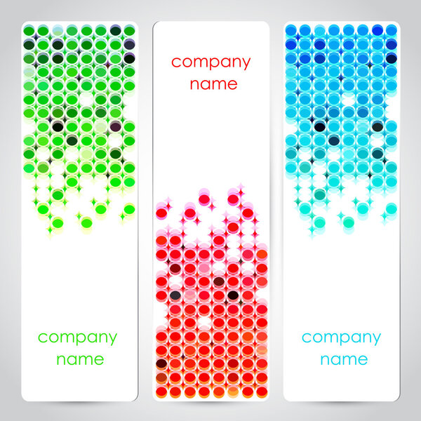 Векторный набор цветных баннеров
.